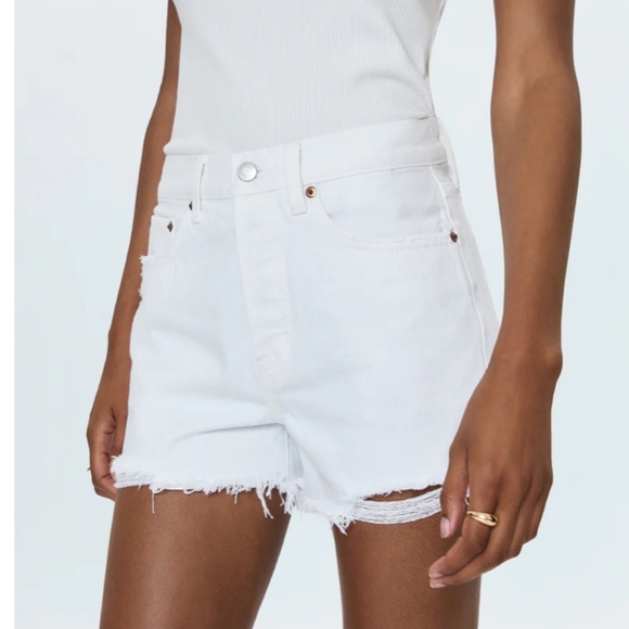 Pistola NOVA HIGH RISE SHORT - LUXE WHITE VINTAGE sz 27 NWOT - Picture 1 of 8